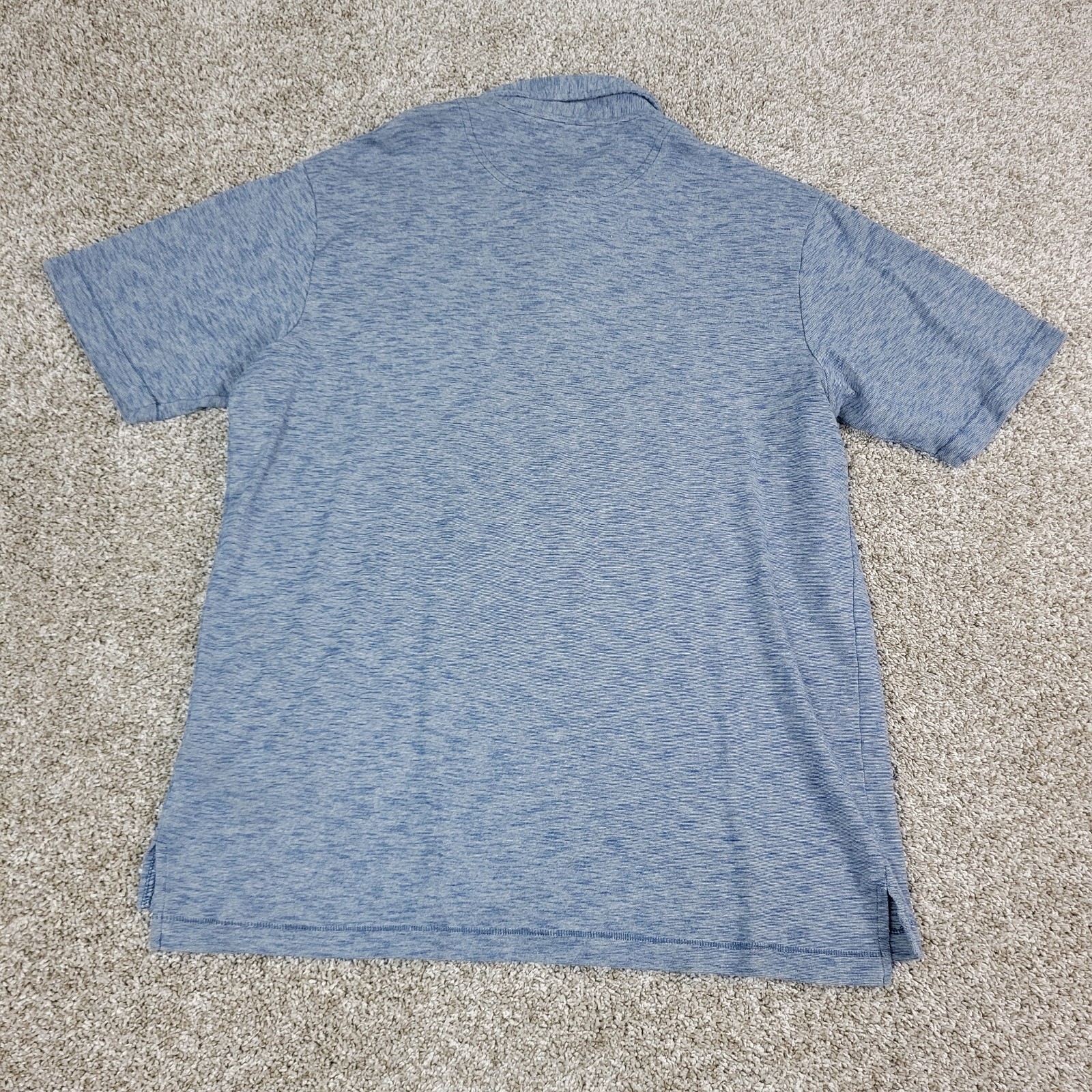 Pendleton Mens Medium Solid Gray Stretch Knit Pol… - image 3