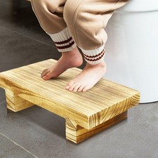 Wood Step Stool,Wooden Bedside Step Stool Adults for Kitchen,Bathroom,Bedroom UK