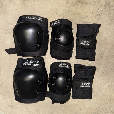 187 Killer Pads 6-Pack Junior Pad Set - Black - Complete 