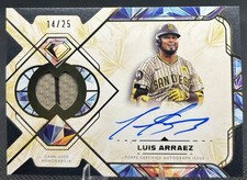 Luis Arraez 2025 Topps Diamond Icons Single Player Autographed Relic /25 Padres
