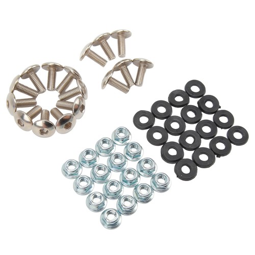 16 Set Mudguard Bolt Washer Nut Screw Kit M6 Thread Fixing Kit For 50 110‹ - Picture 4 of 12
