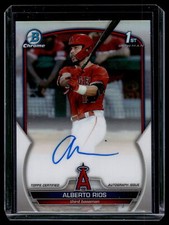 Alberto Rios 2023 Bowman Chrome Draft 1st Refractor Auto Card 11/499 #CDA-AR