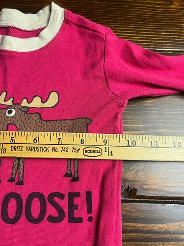 Lazy One Sleepwear, Girl's 2T Toddler, Pink Cream, Pajama Set, Duck Duck Moose - Picture 3 of 9