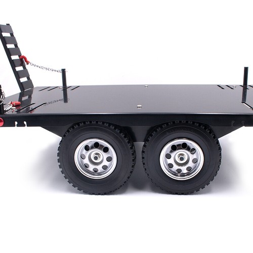 KYX 1/10 DIY ABS Single Dual Axle Trailer Big Trailer Wheel with Tire - Picture 3 of 5