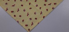 Buster Brown Dog Bandana, Scarf, Tie On, Ladybugs, Yellow, S, M, L