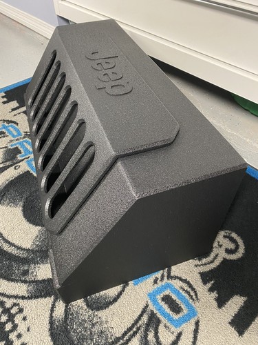 2007-25 Jeep Wrangler JKU/JLU Custom Subwoofer Box W/AmpRack/Grill No Jeep Logo - Picture 5 of 12