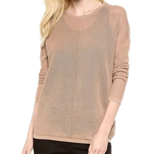 Vince Cocoa braun Langarm Netz offener Strick Stretchpullover Größe XS kostenloser Versand - Bild 6 von 7