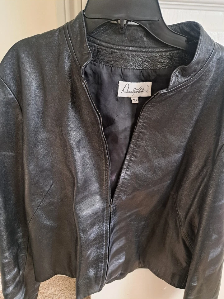 Chaqueta de cuero Daniel Rebecca talla 10  Foto 2 de 4