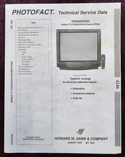 Sams Photofact 4246 Service Manual for Panasonic CT-27G24A/CA/UA (Chassis DP330)