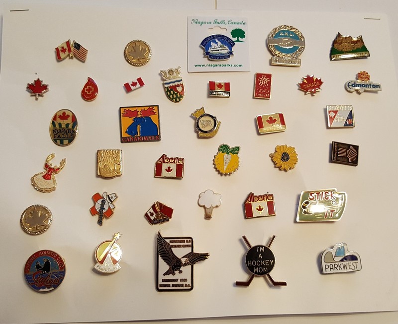 35 ASSORTED PINS 