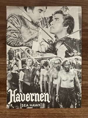 The Sea Hawk Errol Flynn Brenda Marshall Claude Rains 1940 Danish Movie Program