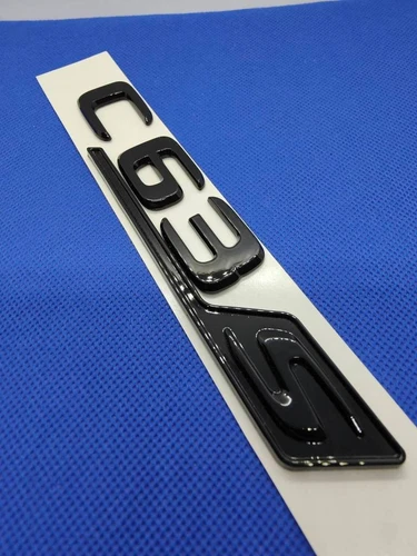 C63S Logo Full Black Glossy Black Mercedes Badges Emblem New