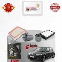 Set Service 4 Filter Und ÖL Renault MéGane II 1.5 DCI 60KW 82CV Von 2002->