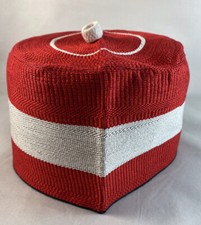 Authentic African Native Made Hausa/Fulani Fila/ Kufi Hat  22-1/4  