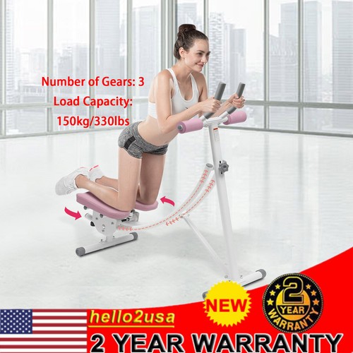 Ab Abdominal Exercise Machine Foldable Home Gym Workout Sit Up Bench Trainer