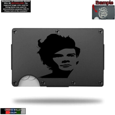 Harry Styles - CUSTOM LASER ENGRAVING - THIN METAL - RFID BLOCK