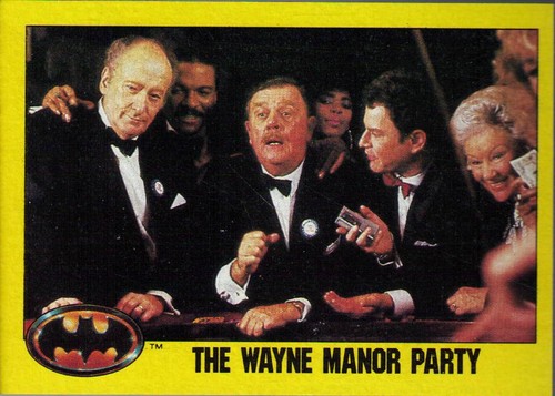 1989 Topps Batman #154 The Wayne Manor Party