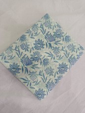 10 Yard Indian Hand Block Floral Print Sewing Dressmaking Voile Running Fabric