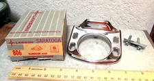 vintage Lawson Saratoga 806 metal Tumbler & toothbrush holder w/ original box