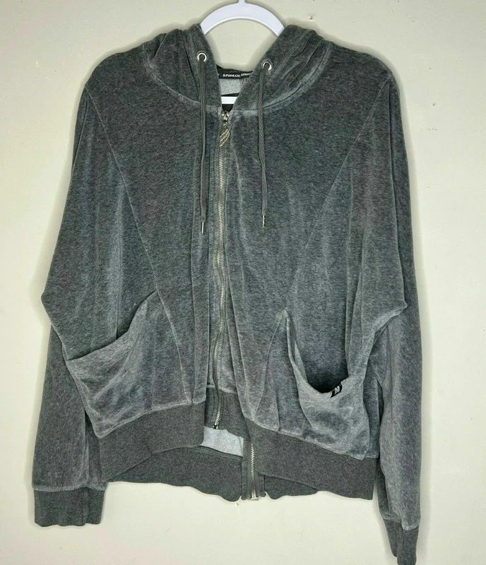 victoria-secret-vs supermodel hooded lounge full zip sweatshirt