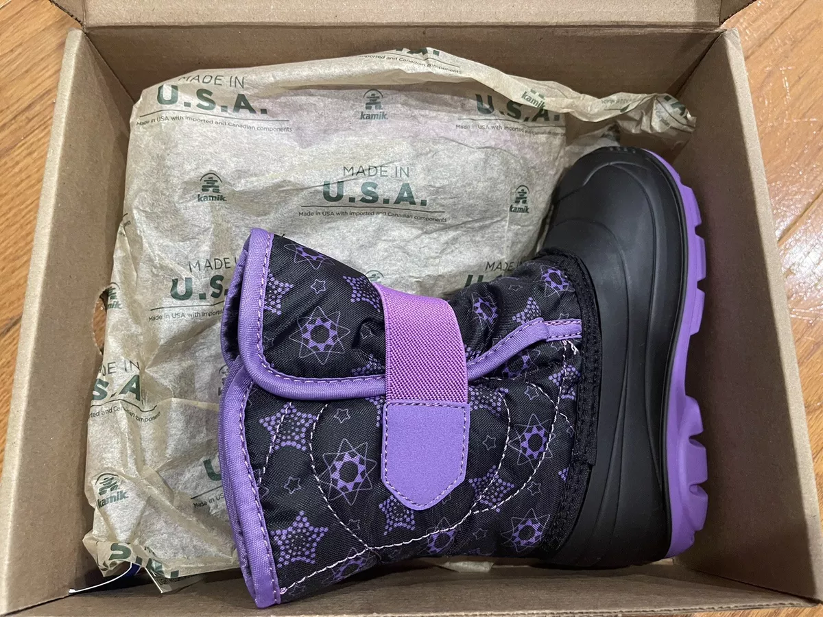 Kamik Snowbug 4 Girls Toddler Winter Boot Purple Size 9 Made In USA