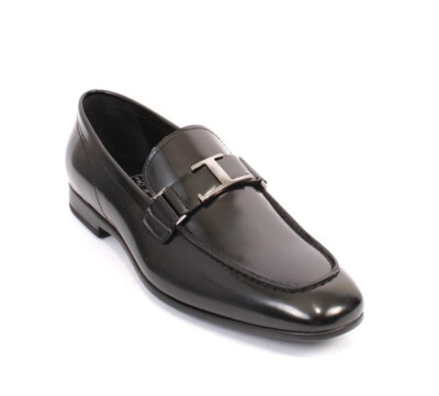 ROBERTO SERPENTINI 27452a Black Leather Classic Dress Shoes 45 / US 12