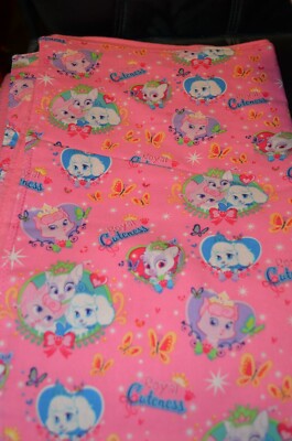 Royal Cuteness Puppies and Kittens  handmade flannel baby blanket NEW Baby Gift 