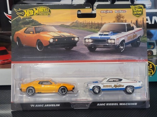 '71 AMC Javelin & AMC Rebel Machine Hot Wheels Premium Car Culture Twin 2 Pack - 第 1/3 張圖片