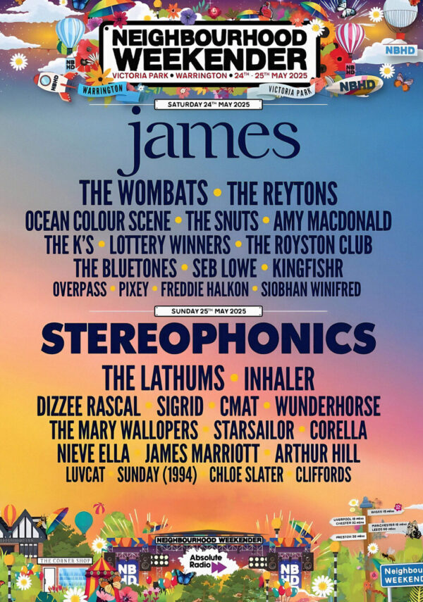 NEIGHBOURHOOD WEEKENDER 2025 Festival Lineup Poster Print  