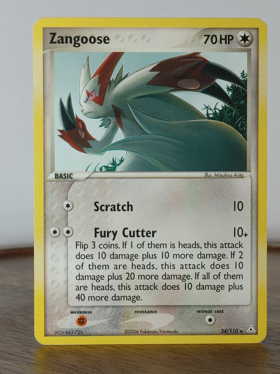 zangoose pokemon card value - (59) Colorless Retreat Cost Zangoose 14/100 ex Sandstorm Holo