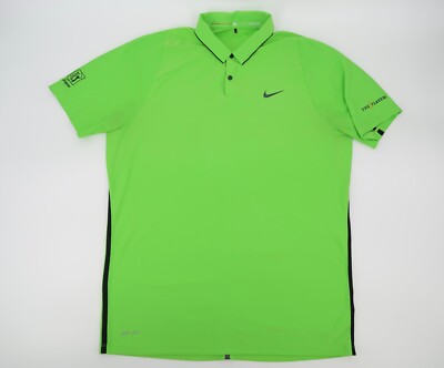 Nike Tiger Woods Collection Mens Large Green TPC Sawgrass The