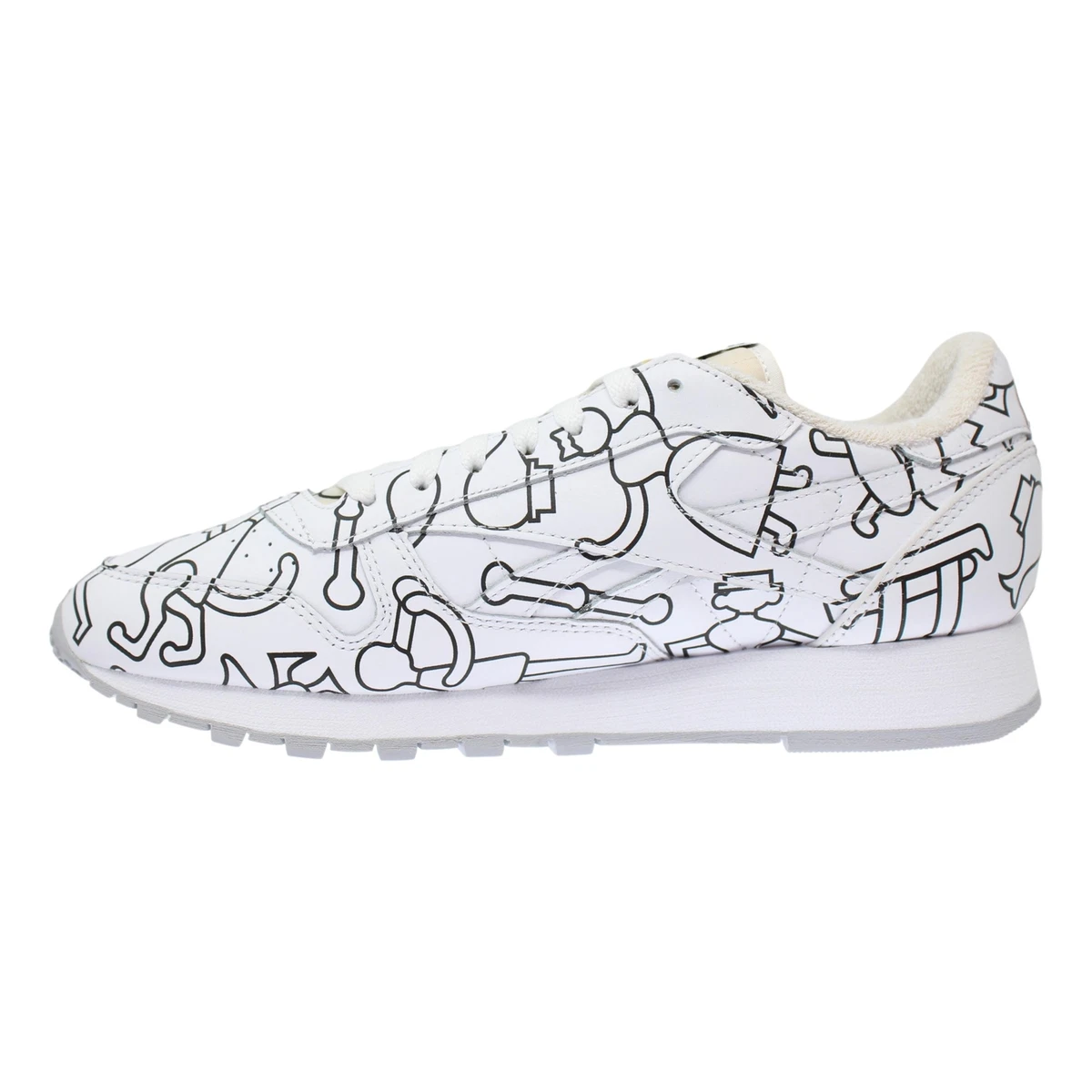 Reebok Eames Classic Leather White/Black GY6393 Men's Size 12 Medium