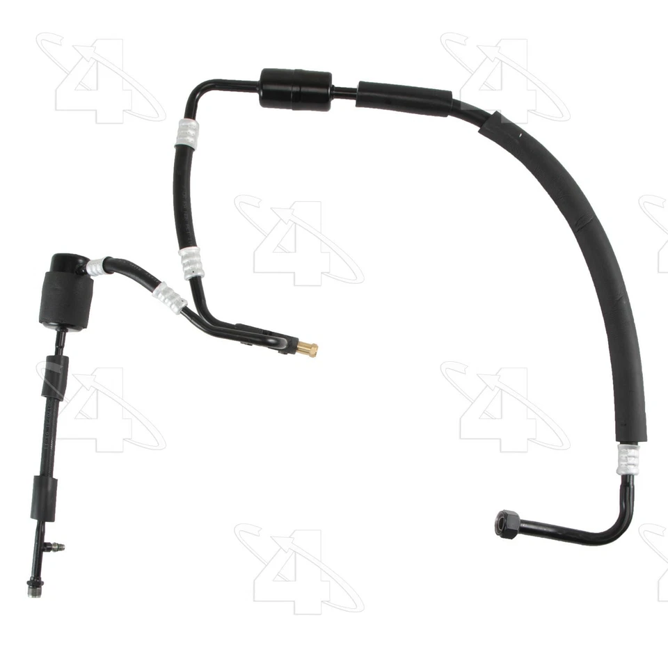 Conjunto de manguera de succión/descarga de refrigerante de aire acondicionado 4 estaciones para Ford F-250 1989-1993 Foto 4 de 4