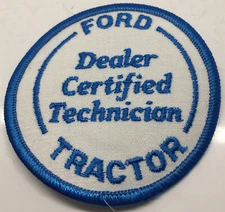 vintage nos ford tractor dealer certified technician patch 3” farm equipment 