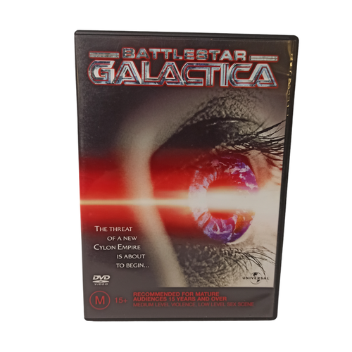 Battlestar Galactica Mini Series (DVD) Action Sci-Fi Droids Robots Space Battle