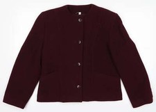 Womens Purple Jacket Size 12 Button