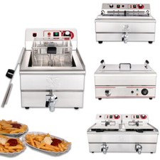 Friteuse Fritteuse Fritöse Fettbackgerät 400 V Profi Gastronomie Gastro Beeketal