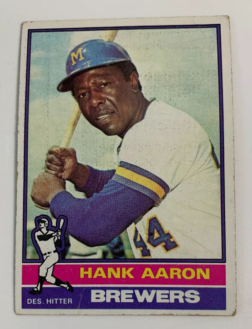 1976 Hank Aaron # 550 Milwaukee Brewers Topps Baseball Card | eBay