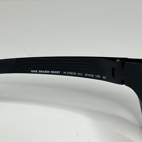 Nike Sunglasses CT8178-011 Matte Black Square 57-16-130 - FRAMES ONLY - Italy - Picture 8 of 11