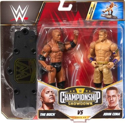 WWE The Rock vs John Cena Championship Showdown 2-Pack Action