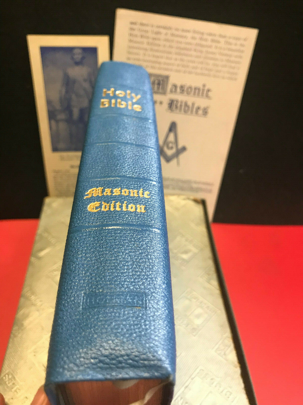 Vtg Holman Masonic Mason Bible with Original Box eBay