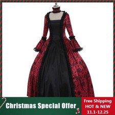 Vintage Women Renaissance Medieval Victorian Fancy Dress Gothic Cosplay Costume