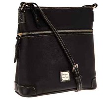 Dooney Bourke Pebble Leather Crossbody Bag Black / Black A260501