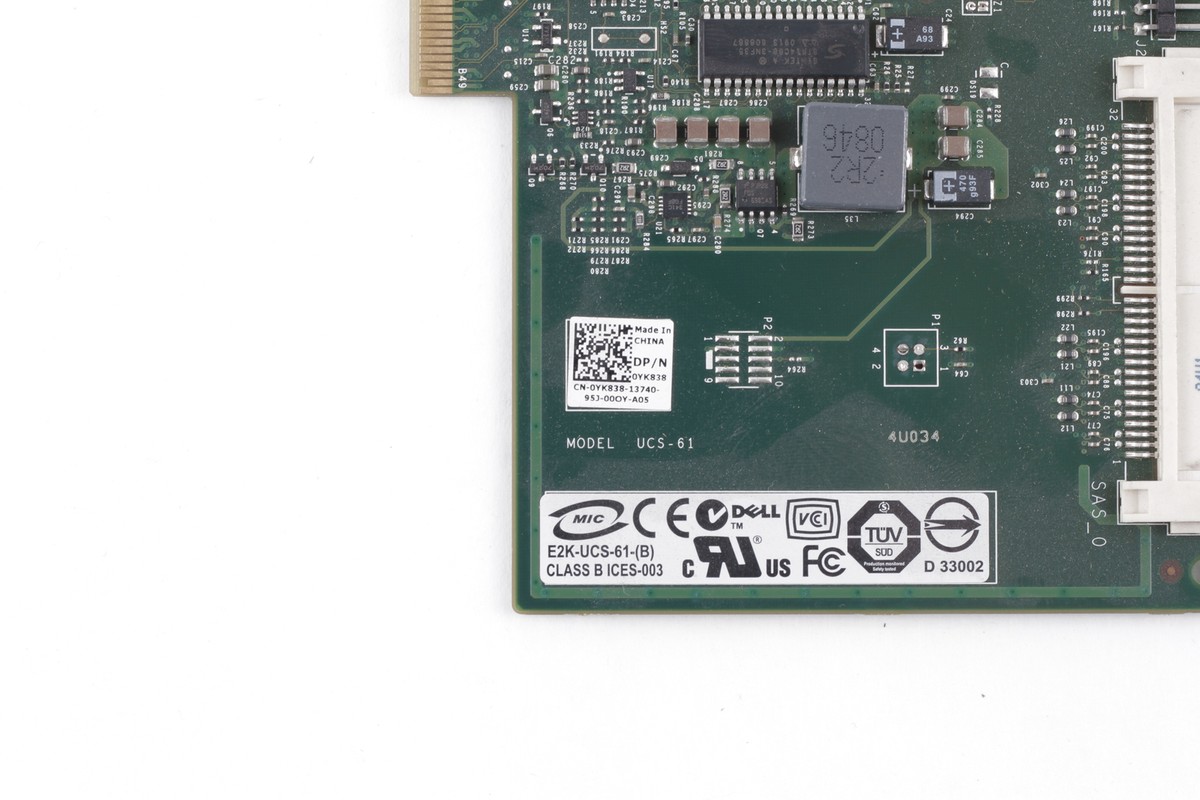 Controller RAID Dell SAS 6/iR – YK838, Per Server, Ricondizionato
