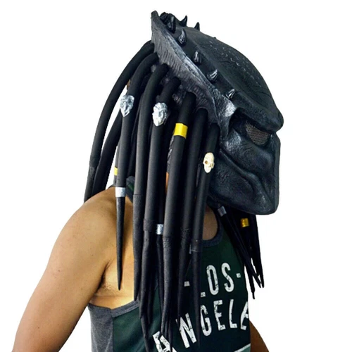 Karneval Fasching Alien Predator Vollgesicht Latex Maske Helm Cosplay Kostüme - Bild 4 von 5
