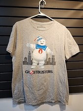 Ghostbusters Gray T-Shirt Stay Puft Marshmallow Man Size L