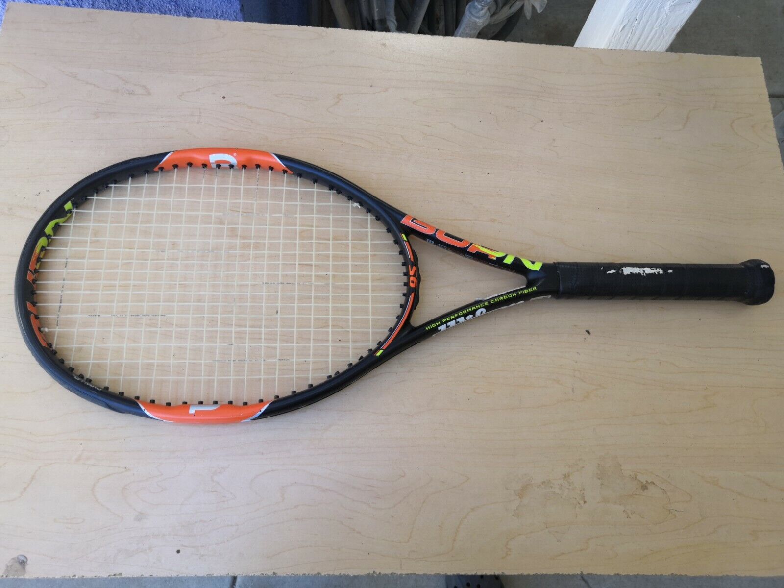 Wilson Burn 95 head 16x20 4 1/4 grip 9/10 Tennis Racquet