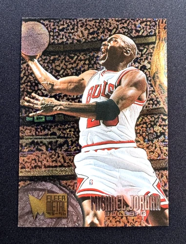 MICHAEL JORDAN 1995-96 Fleer METAL #13 MJ 🔥CLEAN🔥 Chicago Bulls