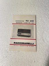 RICEVITORE RD 249 RADIOMARELLI  VECCHIA BROCHURE DEPLIANT
