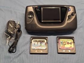 1991 Sega Game Gear, 2 Games & AC Adapter | RECAPPED, CLEANED, TESTED & WORKING